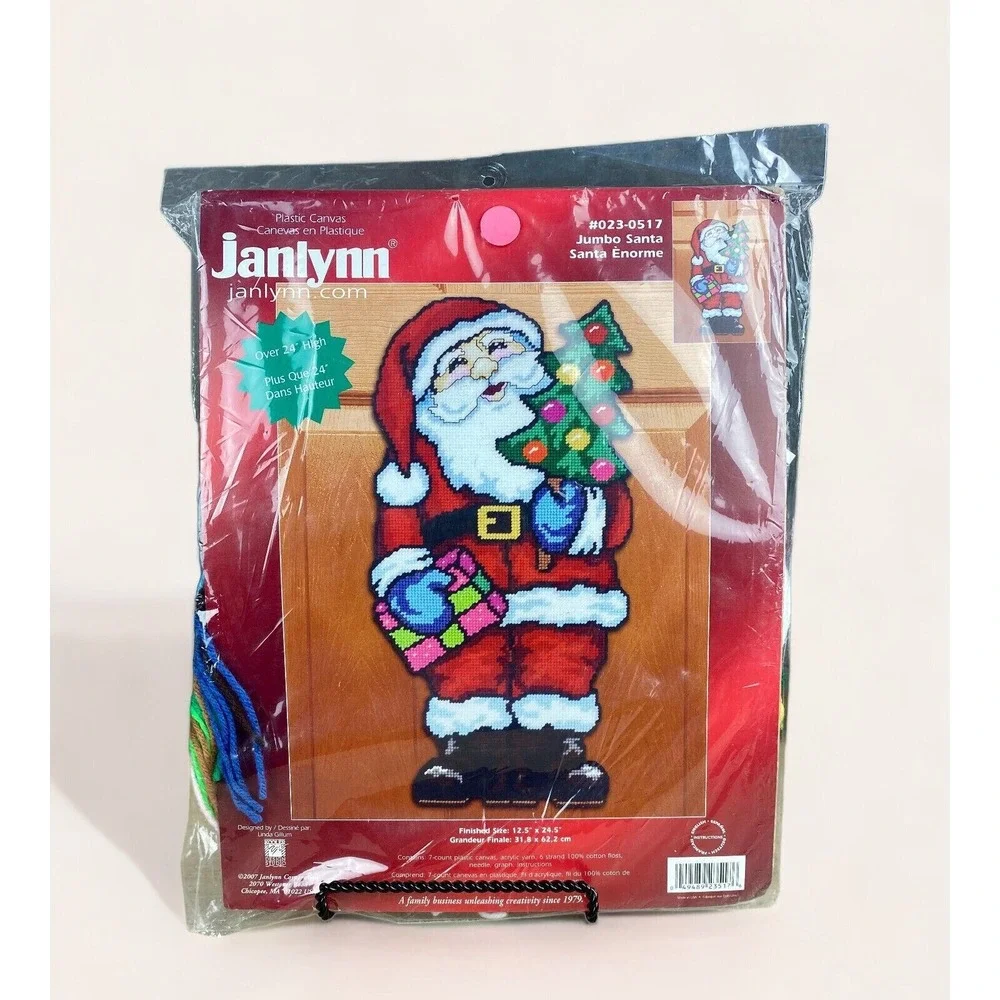Janlynn‎ Plastic Canvas Kit Jumbo Santa Door Decoration 023-517 from 2007